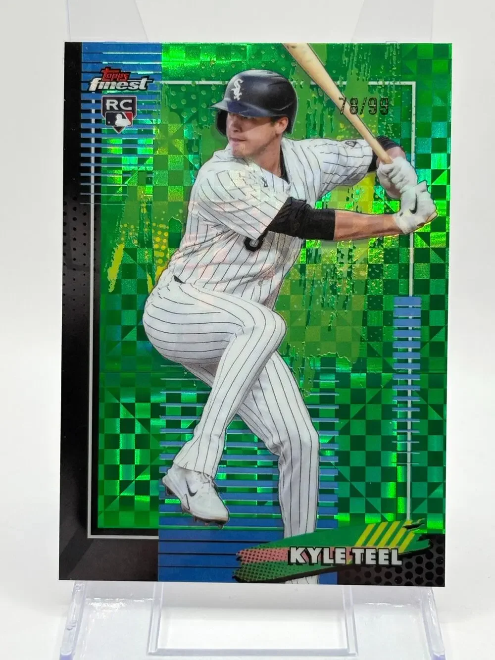 2026 Topps Finest Kyle Teel Rookie Green X-Fractor 78/99 SP Chicago White Sox RC